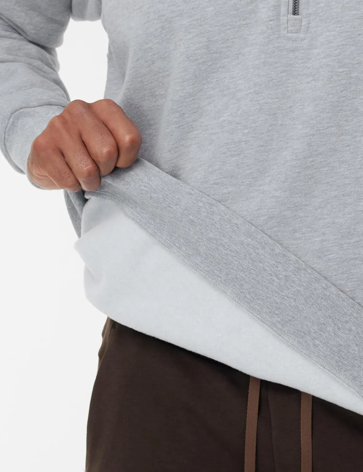 THE GYM PEOPLE Men's Half Zip Fleece Pullover Sweatshirts Midweight Mock Neck Workout Sweat Tops