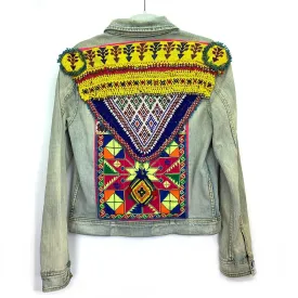 Tomstone Embroidered Denim Jacket