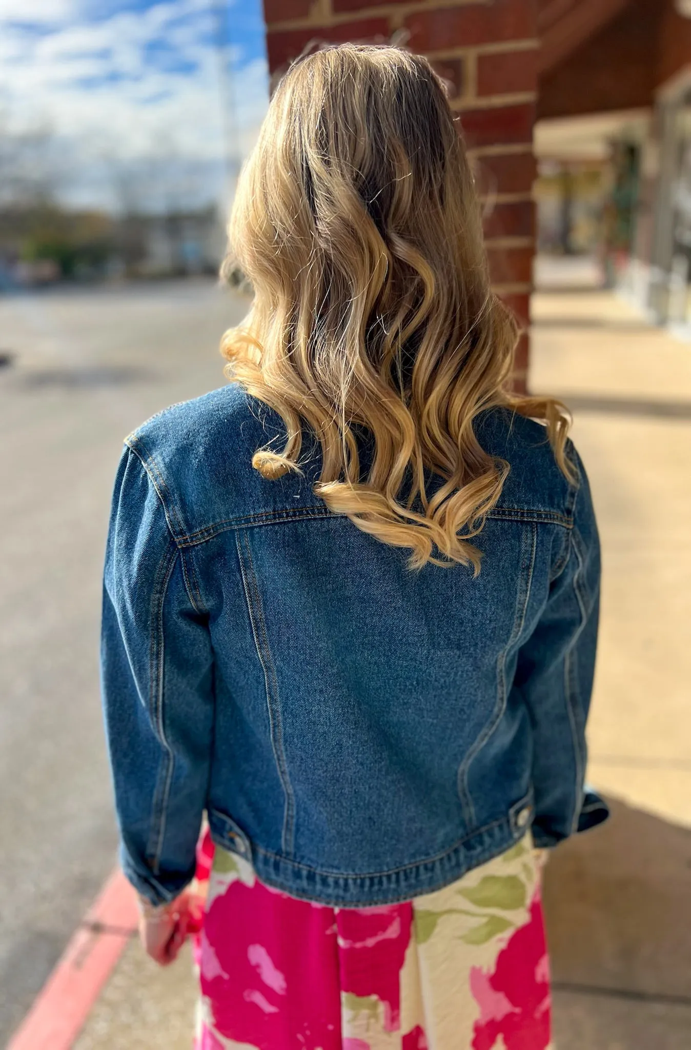 Totally Obsessed Medium Wash Distressed Denim Jacket