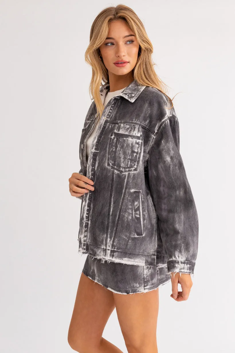 Vintage Washed Oversized Jacket