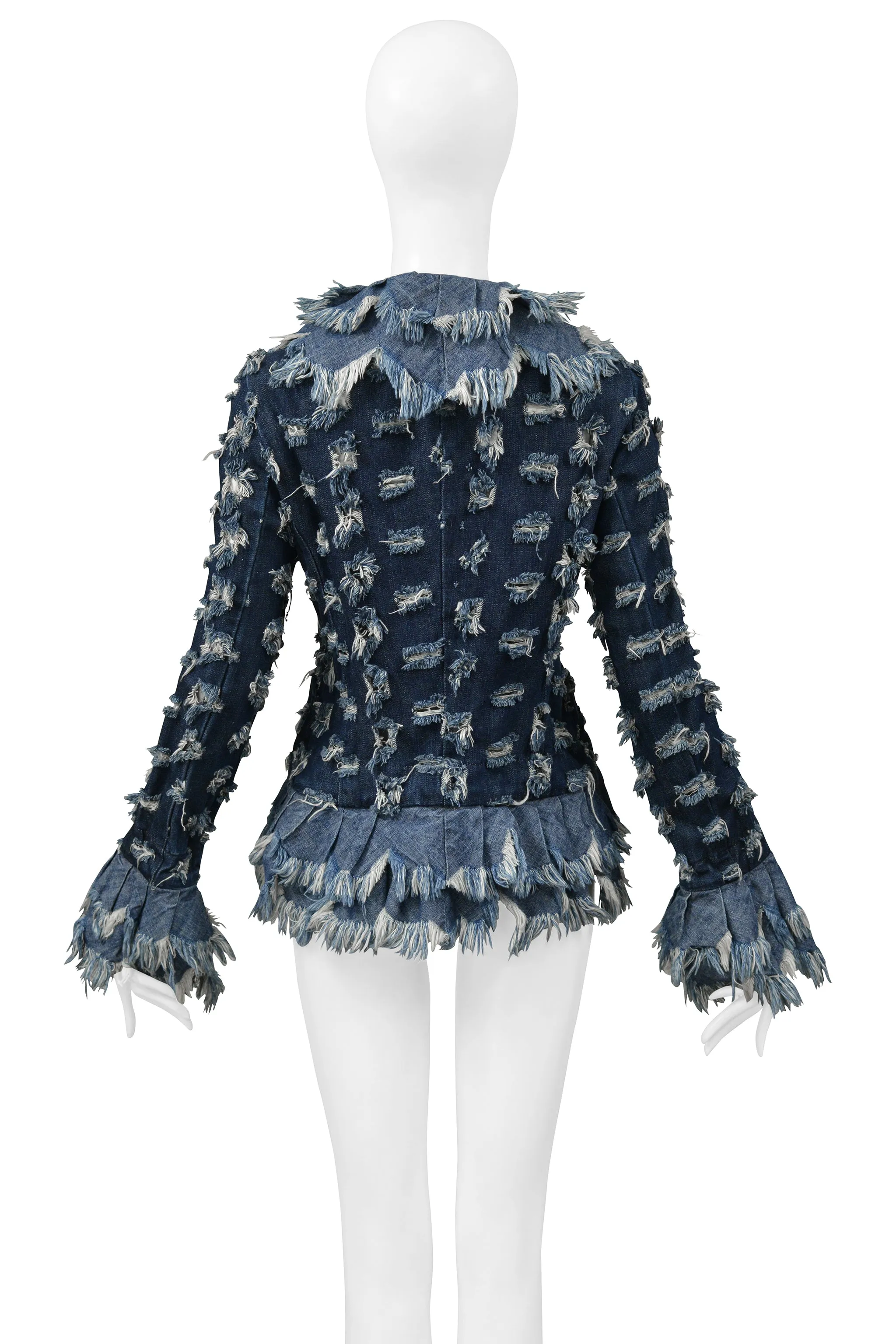 VIVIENNE WESTWOOD ANGLOMANIA "CUT AND SLASH" DENIM JACKET