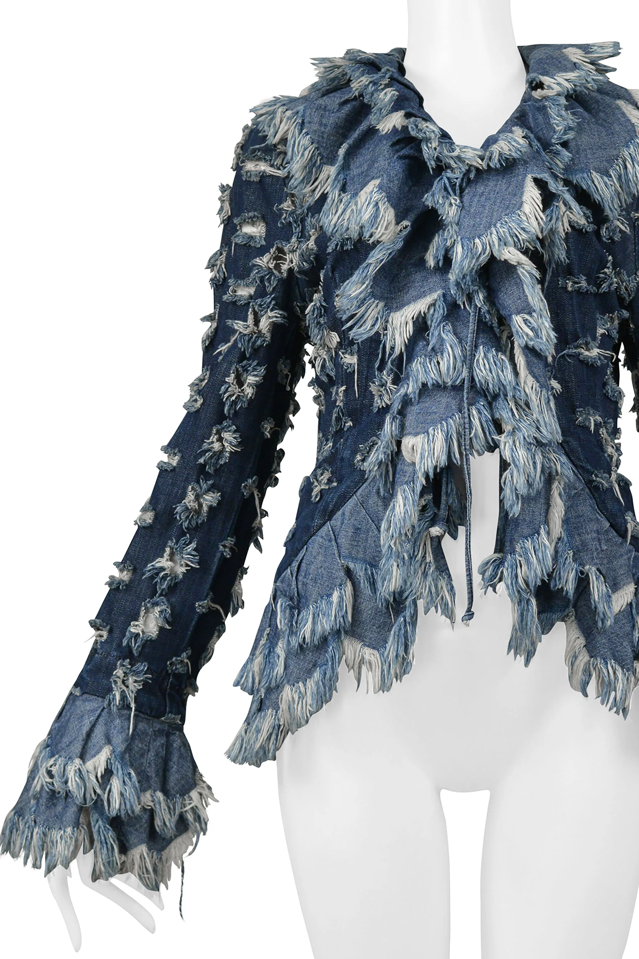 VIVIENNE WESTWOOD ANGLOMANIA "CUT AND SLASH" DENIM JACKET