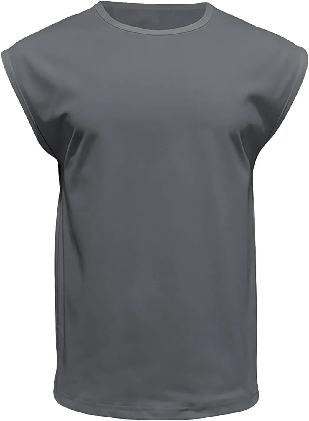 Xiaojmake Mens Workout Tank Tops Loose Athletic Sleeveless Sports T-Shirt Cap Sleeve Running Breathable Gym Muscle Tee Shirt