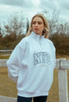 Zipper collar Sweatshirt -