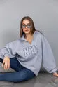 Zipper collar Sweatshirt -